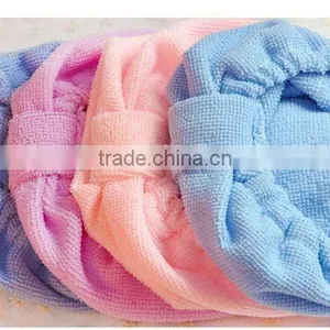 [LJ Towel] Pakistan Cantex White With Yarn Dyed Micofiber Hair Towel thumbnail-5