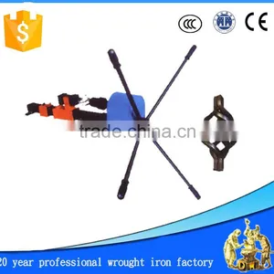 Used Manual Wrought Iron Steel Basket Twisting Machine Manual Metal Crafts Tools thumbnail-1
