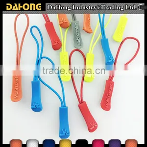 Custom Logo PVC Cord Zipper Puller With Logo Quality Choice thumbnail-1