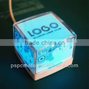 Sugar Usb Hub Coloful Cube Usb Hub With Led Lighting up thumbnail-1