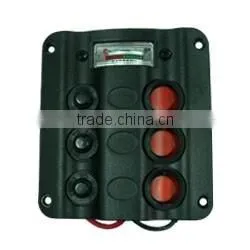 3 Gang Switch Panel W/Voltage Meter thumbnail-1