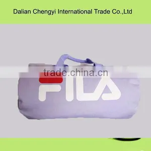 Low Toxic Solid Color Knit Travel Sport Tote Bag With Customize Logo thumbnail-1