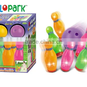 Bowling, Kids Toy Leisure Wooden Bowling Ball Equipment thumbnail-1