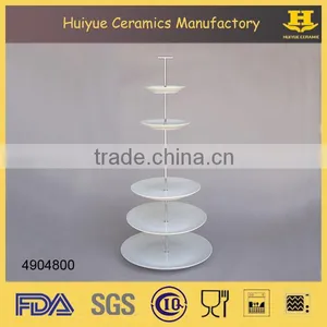 Ceramic Multi-layer Cake Tower, 6-layers Cupcake and Dessert Tower thumbnail-1