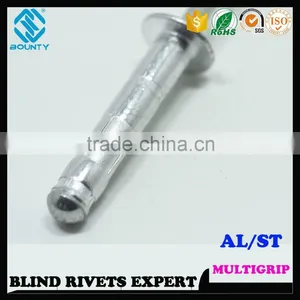 HIGH QUALITY FACTORY DOME HEAD ALUMINUM STEEL MULTIGRIP RIVETS thumbnail-2