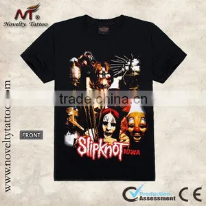 T100091 Skull Tattoo Design - Black Tattoo Tshirt thumbnail-1