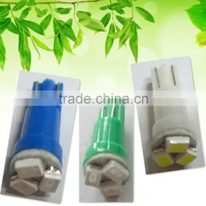 T5 3 SMD3020 Green Blue White Automobile Bulbs Auto Lighting System LED Light LED Lamp thumbnail-1