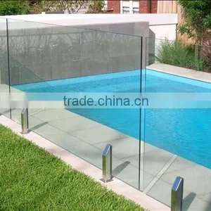 Tempered Swimming Pool Glass Railing Panels With EN12150, AS/NZS2208:1996, BS62061981 thumbnail-1