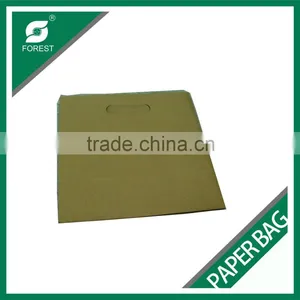 PE COATED KRAFT PAPER BAG WITH HANDLE DISPOSABLE FOOD PACKING BAGS WITH CUSTOM PRINT thumbnail-3