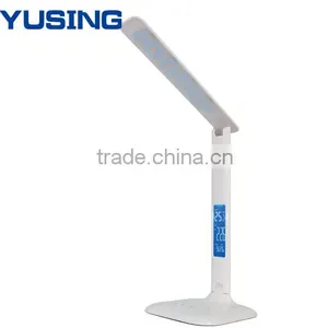 Business Office White Dimmer Desk Light LED Table Lamp With LCD Calendar Alarm Clock thumbnail-2