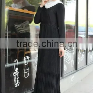 China Purple Maxi Muslim Dresses for Islamic Women thumbnail-3