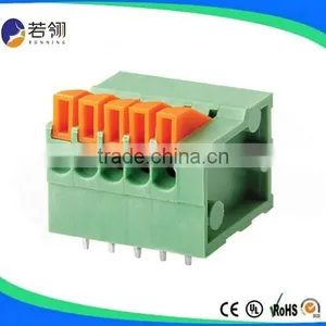 Stainless Steel PCB Spring Terminal Block Connector Pitch 2.54mm thumbnail-1