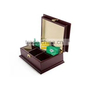 High Quality Antique Wooden Tea Packaging Box With 12 Compartments thumbnail-4
