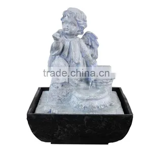 Small Size Resin Decorative Angel Water Fountains for Indoor Quality Choice thumbnail-6