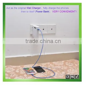 Universal Wall Charger With Battery Power Bank AC Plug Travel Charger HY-UP015 Adapter thumbnail-2