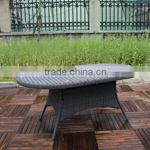OVAL ALUMINIUM TABLE GARDEN FURNITURE thumbnail-1