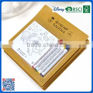2016 New Style 4 Colors Wax Crayons With Drawing Paper in Blister Card for Promotion thumbnail-5
