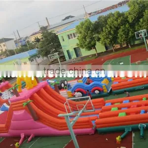 2014 Super Long Outdoor Adult Inflatable Obstacle Course for Sale thumbnail-4