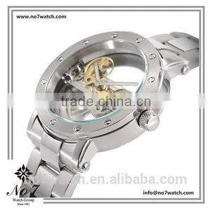 Unisex Mechanical Automatic Movement Stainless Steel Watch With 5 ATM Water Resistant thumbnail-2
