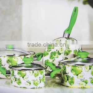 Porcelain Enamel Non-stick Cookware Set-enamelware thumbnail-1