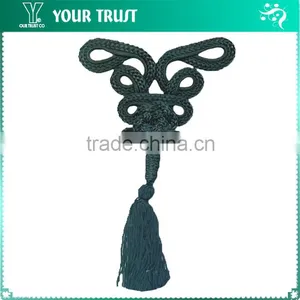 Height16 Centermeter All White Sew On 100% Nylon Chinese Knot Frog Buttons thumbnail-4