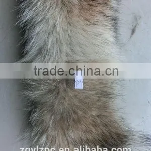 Real Colored Coyote Tail Fur Trim for Glove Scarf Accessories thumbnail-5