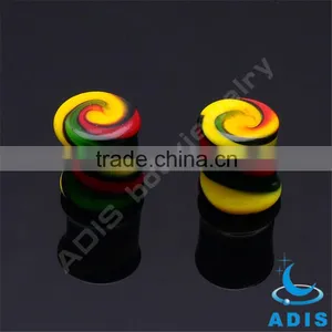 Moti Jewelry Set Colorful Ear Plug With Glass Like Sugar thumbnail-3
