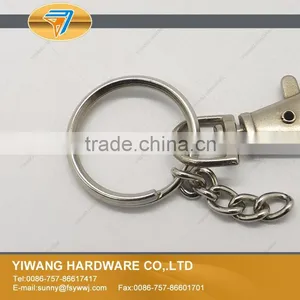 High Quality Metal Split Keyrings With 5 Link Chains and Small Jump Ring thumbnail-1