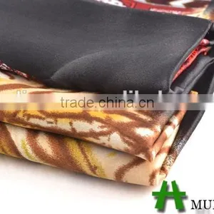 Shaoxing Textile Polyester 50D African Print Satin Fabric/ Wholesale Satin Fabric thumbnail-5