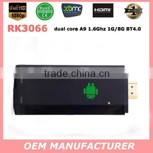Hot Selling! Android Smart TV Stick RK3066 Dual Core 1G /8G Android Mini pc WIFI 802.11/b/g/n Bluetooth thumbnail-1