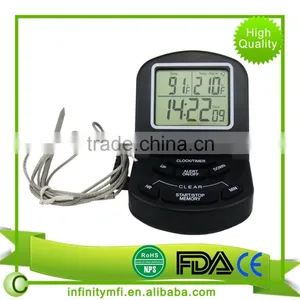 Digital Meat Timer and Thermometer Probe For Cooking in Oven, Smoker, Grill or BBQ thumbnail-1