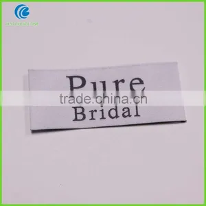 Custom Own Logo High Quality Heat Cut White Woven Clothing Labels thumbnail-3