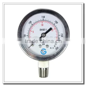 High Quality 2.5 Inch All Stainless Steel Bottom Entry Industrial Pressure Meter thumbnail-2