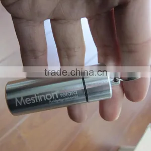 Metal Mini Aluminum Medicine Bottle Keychain for Promotion thumbnail-1