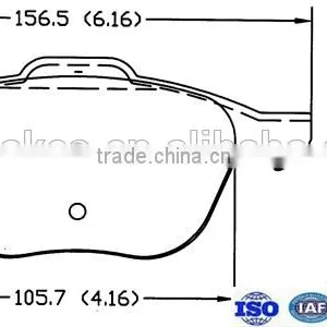 High Qulity Disc Brake Pad Semi-metal Brake Pads for FORD FORD (CHANGAN) HAIMA MAZDA thumbnail-3