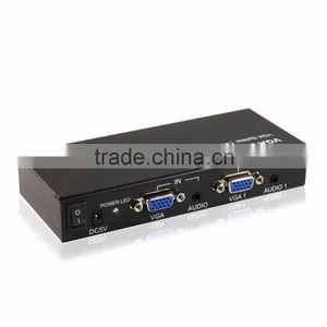 PET0104 VGA Splitter 1X4 With 3.5mm Stereo Audio1080P thumbnail-3