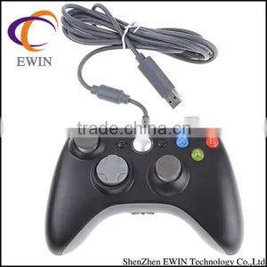 Black Wired USB Game Pad Controller for Microsoft Xbox 360 thumbnail-1