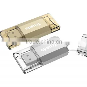 Trusda MFi IStorage Otg Usb Flash Drive Dual USB Smartphone Gmobi Mfi Flash Drive IStick Pro USB Flash Drive thumbnail-3