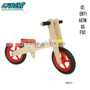 Wooden Kids Balance Bike Kid Balance Bicycle Wooden Baby Walker (Accept OEM Service) thumbnail-1