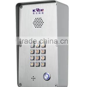 Access Control Doorphone Weatherproof Telephones Stainless Vandal Resistantentrance Guard KNZD-43 thumbnail-1
