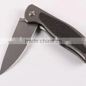OEM Carbon Handle Folding Knife With D2 Blades thumbnail-6