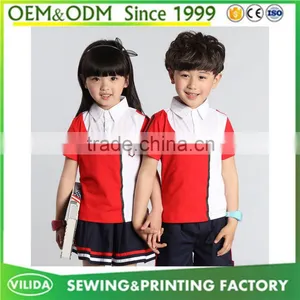 Guangzhou Manufacture Kindergarten Uniform Children's New Design Primary School Uniform thumbnail-1
