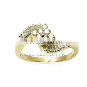 Baguette Diamond Gold Ring Design Exporter thumbnail-1