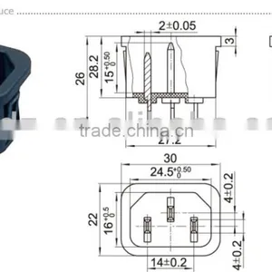 12 Volt 3.5*1.3mm Dc Adapter Connector via Power Cable,Mini DC Power Jack thumbnail-2
