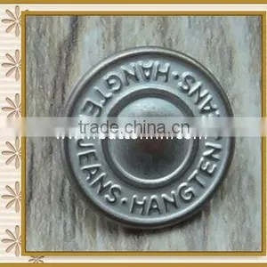 Factory Wholesale Metal Shiny Silver Button thumbnail-1