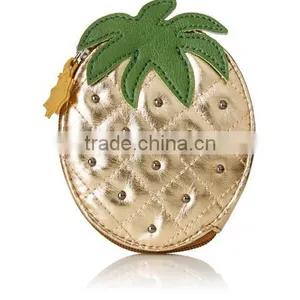 Gold Strawberry Shaped Takeaway Zip Coin Purse thumbnail-1