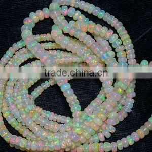 Ethiopian Opal Rondelle Beads thumbnail-1