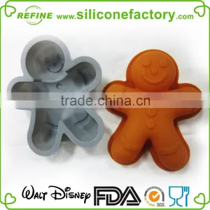 Christmas Related Lovely Snowman Shaped Platinum Grade Silicone Bake Mould thumbnail-1