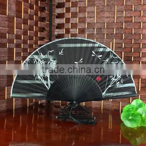 Ladys Silk Dance Fan/cherry Blossom Silk Hand Fan for Event Party Supplies thumbnail-2