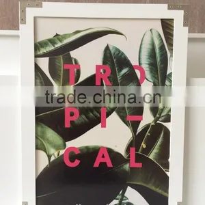Wholesale Big Size Modern Wooden Photo/ Picture Frame With Metal Corners Wall Decor thumbnail-1